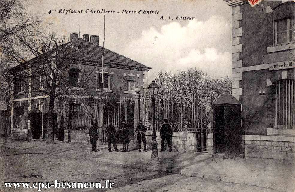 4me Régiment d'Artillerie - Porte d'Entrée